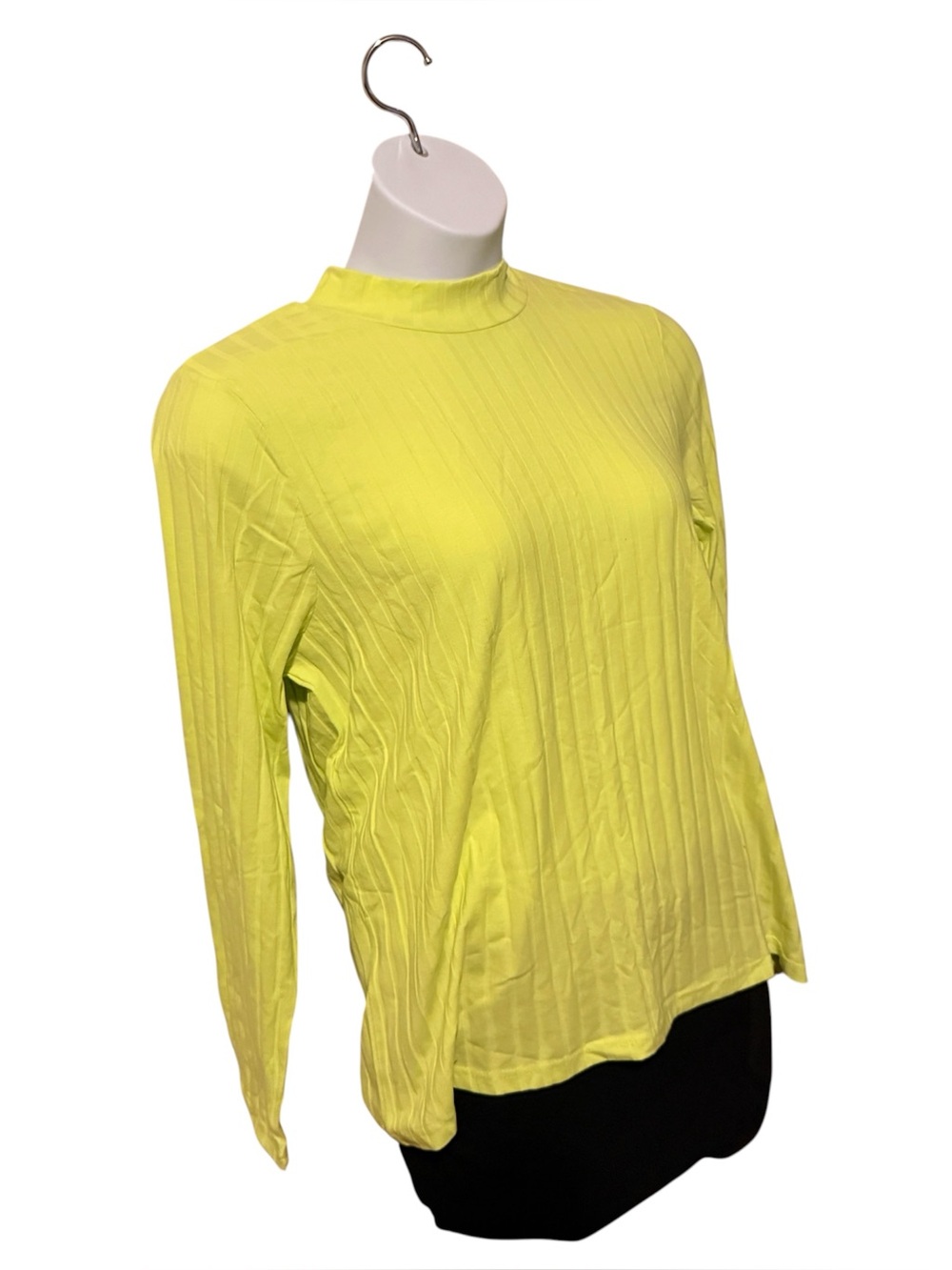 Yellow Ribbed Long Sleeve - Picture 3 of 14
